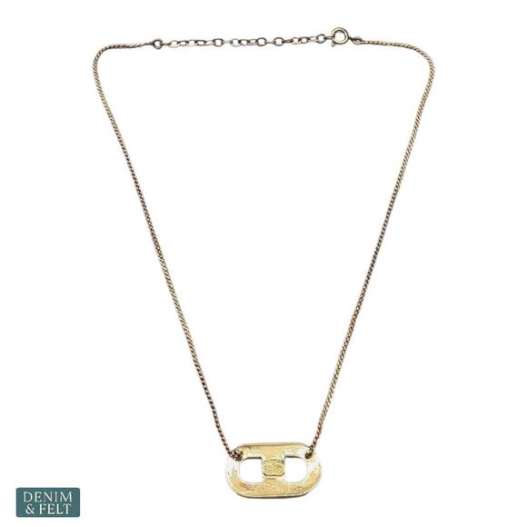 Dior Jewelry - Christian Dior Vintage Gold-Plated CD Pendant Necklace Germany Women’s